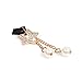 Mavis's Diary 2 Pcs Bling Diamond Dust Plugs/Cell Charms/Date Cable Jack for iPhone 12/11/XS/XR/8/7/6/SE iPhone Charging Cable Jack - Green Rose&Pearl