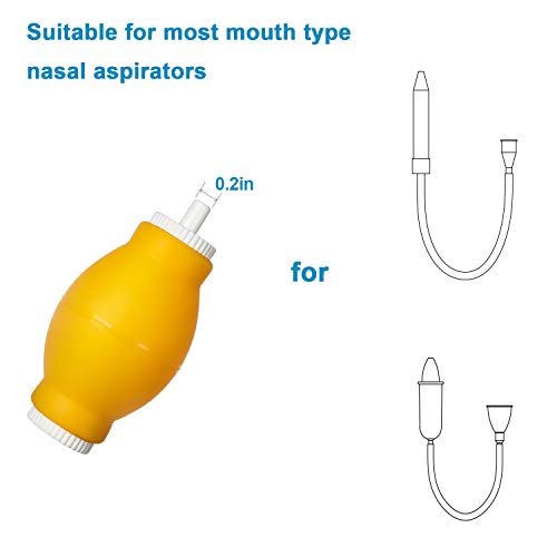 Baby Nasal Aspirator Part for Transforming Mouth Type Nose Suction into Manual Type, use Negative Pressure Ball Instead of Mouth (Pressure Ball only)
