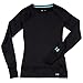 Under Armour Women's UA Base 2.0 Crew Black/Cortez T-Shirt SM (US 4-6)