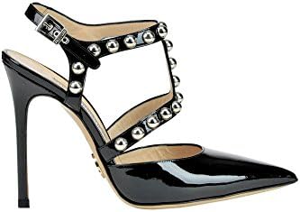 LUCIANO PADOVAN Women's Mcglcat03106e Black Patent Leather Heels