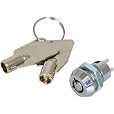 Jameco ValuePro Round SPST Keylock Switch with Two Keys