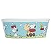 Peanuts Snoopy, Woodstock & Charlie Brown Dog Food Bowl - Heavy Stoneware Pet Dish (5