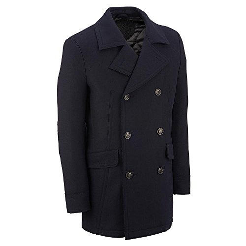 black rivet peacoat