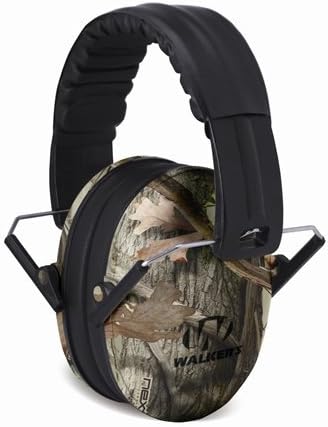 GSM Outdoors GWP-FKDM-CMO Walkers Game Ear Folding Kid Muff, Camouflage