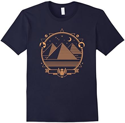Mens Ancient Egypt T-shirt Large Navy