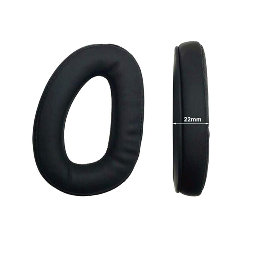 LINHUIPAD Replacement Earpads for Sennheiser GSP 300, 301, 302, 303, 350 Gaming Headphones - Black PU Leather Ear Cushions