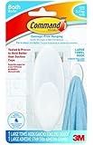3M Command Bathroom Hook with Water Resistant Strips - Large, White