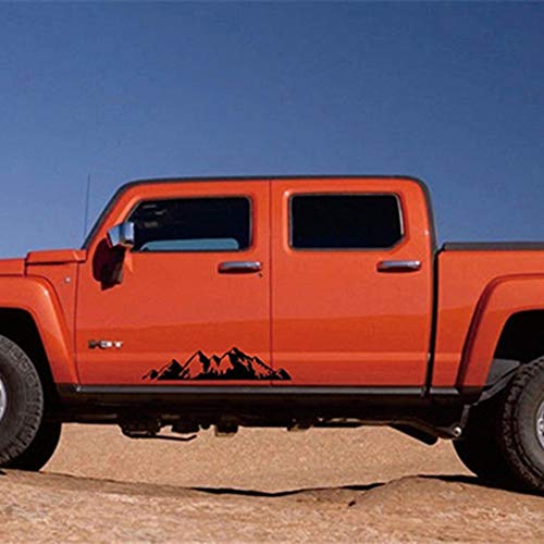 xxiaoTHAWxe Mountain Car-Styling Truck Vehicle Door Body Side PVC Decal Sticker Decoration - Black