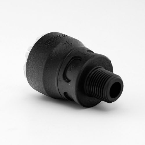 MDPE Pipe Fitting Push-Fit Male Adaptor 20mm X 3/4 by PlassOne