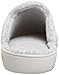 Isotoner Women's Terry Embroidered Scalloped Clog, Heather Grey, 9.5/10
