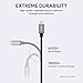 AUKEY USB C Cable 3.0 Braided [5 Pack] 3.3ft x 3, 6.6ft, 1ft USB Type C Cable Fast Charge for Samsung Galaxy S8 S8 Plus Note 8, LG V30 V20 G6 G5, HTC U11/10