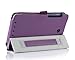 ProCase 2013 Version ASUS MeMO Pad HD 7 ME173X Protective Case with Bonus Stylus Pen - Tri-Fold Leather Cover Case for 2013 ASUS MeMO Pad HD 7 ME173X Tablet, Built-in Stand (Purple)