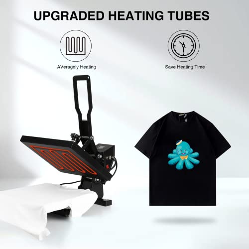 TUSY Heat Press 15x15 inch Digital Heat Press Machine, Slide out