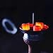Hookah Ceramic Bowl with Wind Cover, Premium Shisha Brass Fireplace Insert + Deluxe Hot Pan Chimney Top Perfect Smoking Experience for Hookah Lovers
