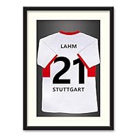Athletes Jersey Theme Wall Art Black Framed Canvas Prints Home Decoration for Bedroom, Livingroom Ready to Hang - 23x31 inches