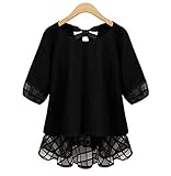 QZUnique Women's Fashion Plus Size Stella Back Ribbon Blouse Top