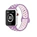 AdMaster for Apple Watch Bands 42mm,Soft Silicone Replacement Wristband for iWatch Apple Watch Series 1/2/3 - M/L Violet/Plum Fog