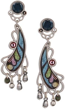 Yoolie's Silver Fantasy Fashion Earrings from The Artazia Collection, Winter 2016 Collection - E5802