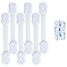 Dual Action Child & Baby Safety Locks for Cabinets & Drawers - 6 Pack with Extra 3M Adhesive