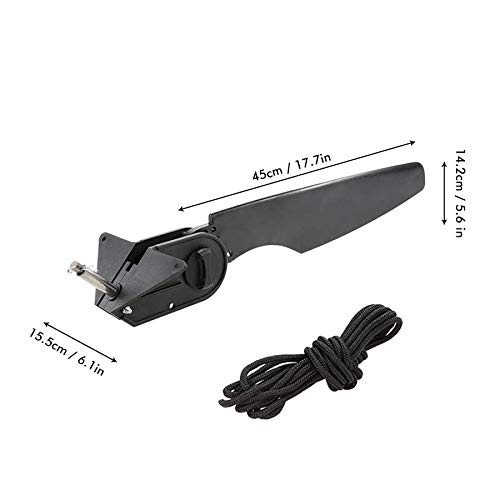 HOOMBOOM Kayak Boat Rudder, Fishing Watercraft Canoe Rudder (Nylon Glass Fiber) Replacement Parts Foot Control Steering System Kayak Accessories with Control Line Kit - Thumbnail 2