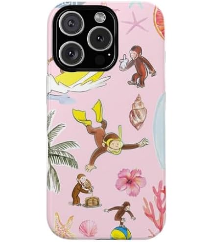 Amazon.com: Pink Roller Monkey Funny Cute Rabbit Monkey Case for iPhone SE  (2020) / 7/8 : Cell Phones & Accessories