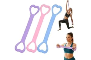 Figure 8 Resistance Bands Exercise Bands for Women, Upgraded Resistance Band with Handles for Working Out, Elastic Ropes for 