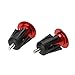 WAKE Bar End Plugs Handlebar End Caps Bike Handlebar Plugs for Most Bicycle, Mountain Bike, Road Bike, MTB, BMX (2 Counts, Rubber Sponge Aluminum, Red)