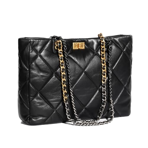 OMELUMO Lambskin Quilted Shoulder Bag