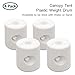PARTYSAVING (60% Moving Clearance) Outdoors Gazebo Tent Weight Feet Drum Fill with Water or Sand White (Set of 4) Special Strong Lock, APL1298