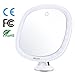 VICOODA 7X Magnifying Lighted Vanity Makeup Mirror with 24 LED Lights, Natural Daylight, Touch Sensor Light Control, 30 Min Auto Turn Off, 360 Degree Swivel Rotation and Locking Suction