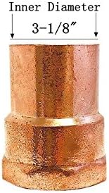 Libra Supply 3 inch(Nominal Size) Copper Female Adapter Solder Joint, C x FIP, (click in for more size options), 3'', 3-inch Copper Pressure Pipe Fitting Plumbing Supply
