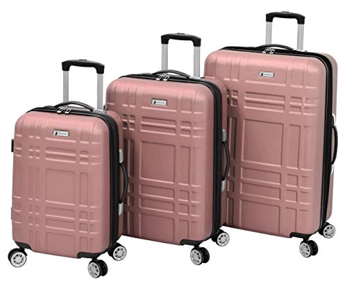 london fog luggage rose gold