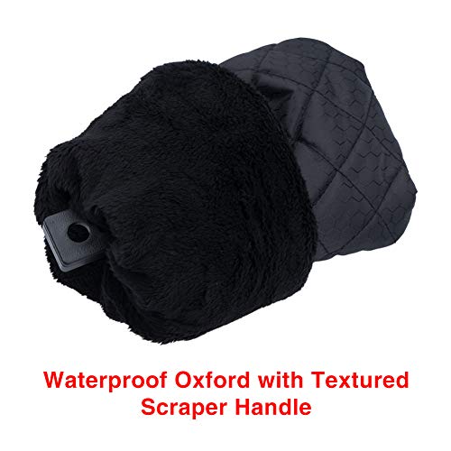 URlighting 1 Pcs Ice Scraper Mitt Glove, 1 Pcs Ice Snow Removal Shovel with Foam Handle, Snow Removal De-icer Tool Set for Car, Small Truck, SUV Windshield Window