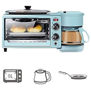 Oven 2200 (W), Ontbijtmachine 45 * 18 * 26Cm Met Antiaanbaklaag En 0,6 L Koffiezetapparaat Met Actuele Scherm Met Kaken…