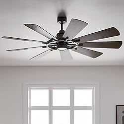KICHLER 65 inch Gentry LED Ceiling Fan in Anvil