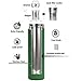 VIBRANT ALL IN ONE Travel Mug - TEA INFUSER Bottle - Insulated HOT COFFEE THERMOS - Cold FRUIT INFUSED Water Flask - Food grade LEAK PROOF Tumbler Double wall Stainless Steel 17oz (Green)