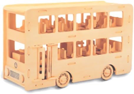 Double Decker Bus Woodcraft Construction Kit