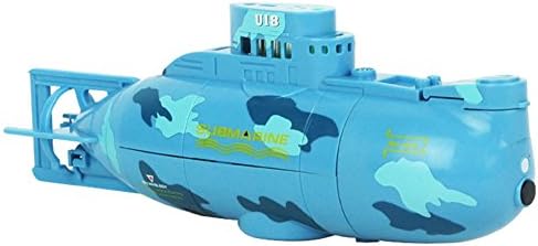Emorefun Joe 6CH Mini RC Submarine Ship High Speed Radio Remote Control Racing Boat for Pools, Lakes and Outdoor Adventure - Model Electric Kids Toy Blue