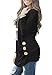 Muhadrs Womens Long Sleeve Casual Round Neck Loose Tunic Top Blouse T-Shirt
