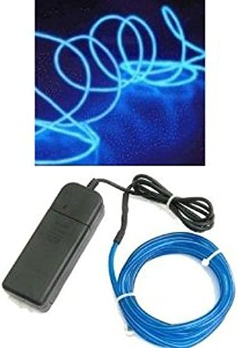 Yintonet LED Neon El Wire Lights,Strobing Glowing LED Strip Lights with Controller,Waterproof,3M,Flexible Rope Decor Lights for Party Costume Halloween