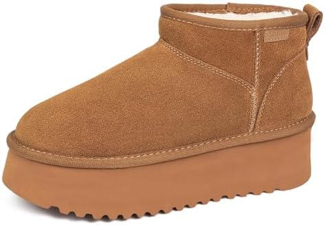 Amazon.com | Shoes8teen Platform Mini Boot For Women Short Ankle