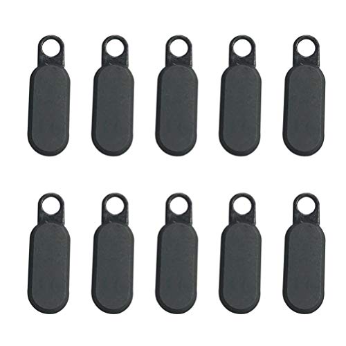 HEALLILY Zipper Repair Kit Replacement Zipper Pulls Tabs for Bags Tents Luggage Sleeping Bag Clothes Suitcase Backpack DIY Craft 32Pcs (Black)