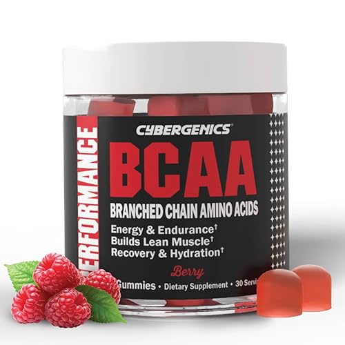 Cybergenics BCAA Gummies, Energy Chews with Electrolytes Branched Chain Amino A…