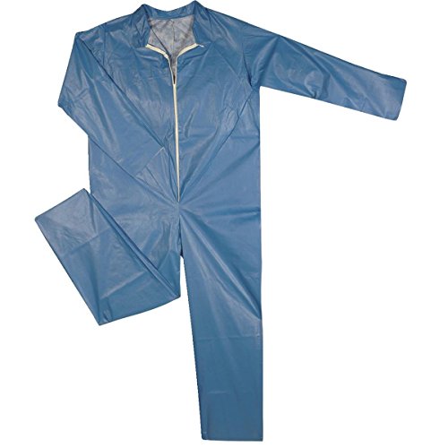 GEMPLER'S Thick Poly-Coated Lightweight Blue Protective Coveralls, Size 2XL (2X) - Thumbnail 2