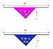 Embroidered Cute Dog Pet Cat Birthday Bandana for Cats Dogs, 100% Cotton, Blue