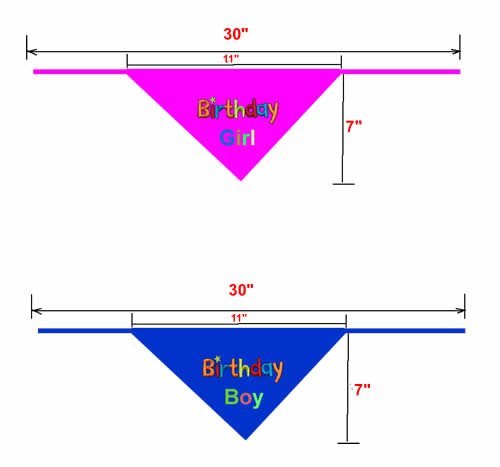 Alemon Dog Pet Birthday Bandana for Dogs, Blue