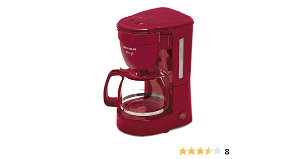 TAURUS C6T ROUGE Cafetera de Goteo para 6 Tazas con Filtro Permanente, Rojo  : Amazon.com.mx: Hogar y Cocina