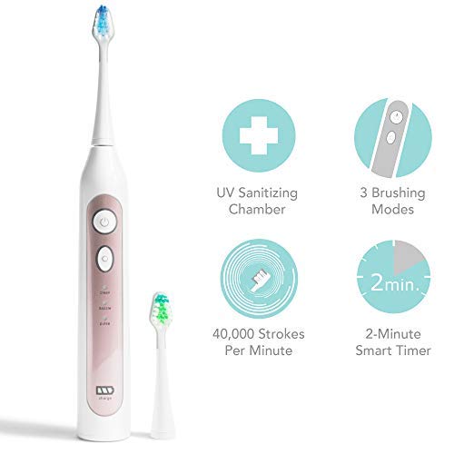 Smile Bright Store Platinum Electronic Sonic Toothbrush with UV