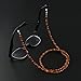 LUOEM Eyeglasses Chain Beaded Sunglasses Strap Holder Wood Bead Chain Eyewear Retainer Chain Eyeglass Necklace Chain Cord