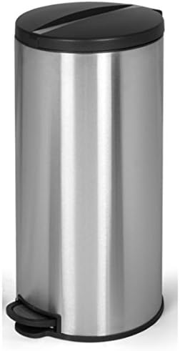 Joyware 30 Liter Round Shaped Stainless Steel Trash Can